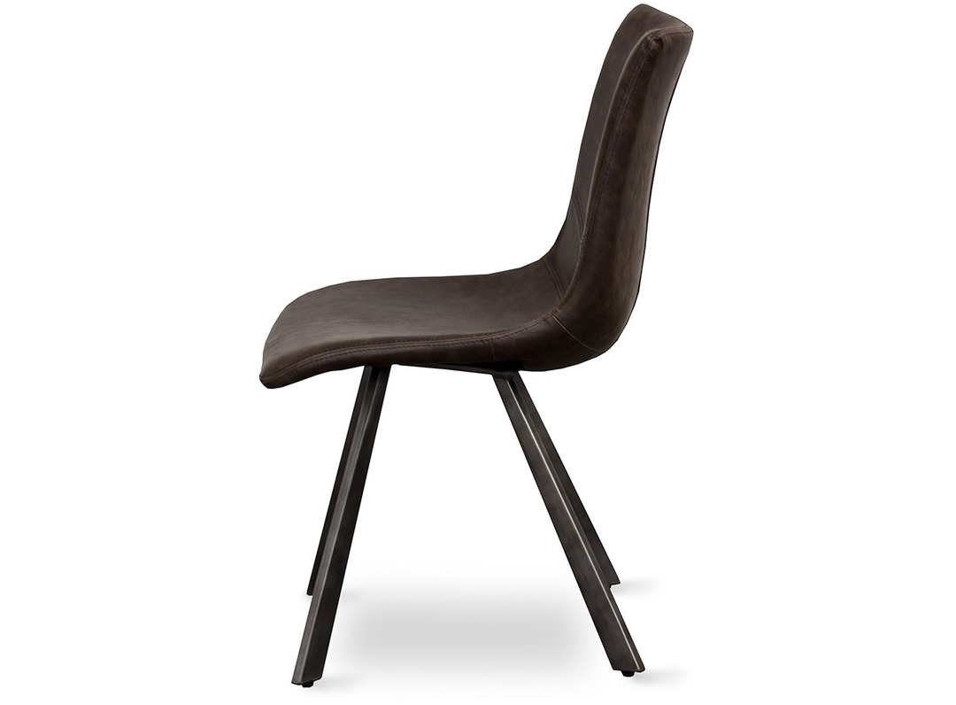Rustic Dining Chair Vintage Dark Brown