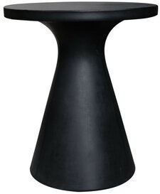 Corfu Pedestal Table in Black