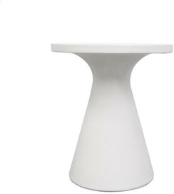 Corfu Pedestal Table in Chalk