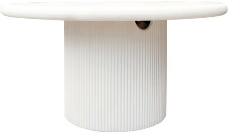 Patras 150cm Round Outdoor Table- Chalk