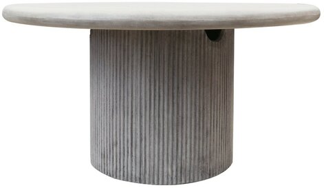 Patras 150cm Round Outdoor Table- Grey
