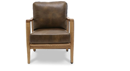 Reid Armchair - Brown Leather