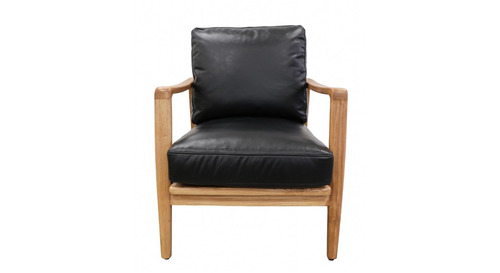 Reid Armchair - Black Leather