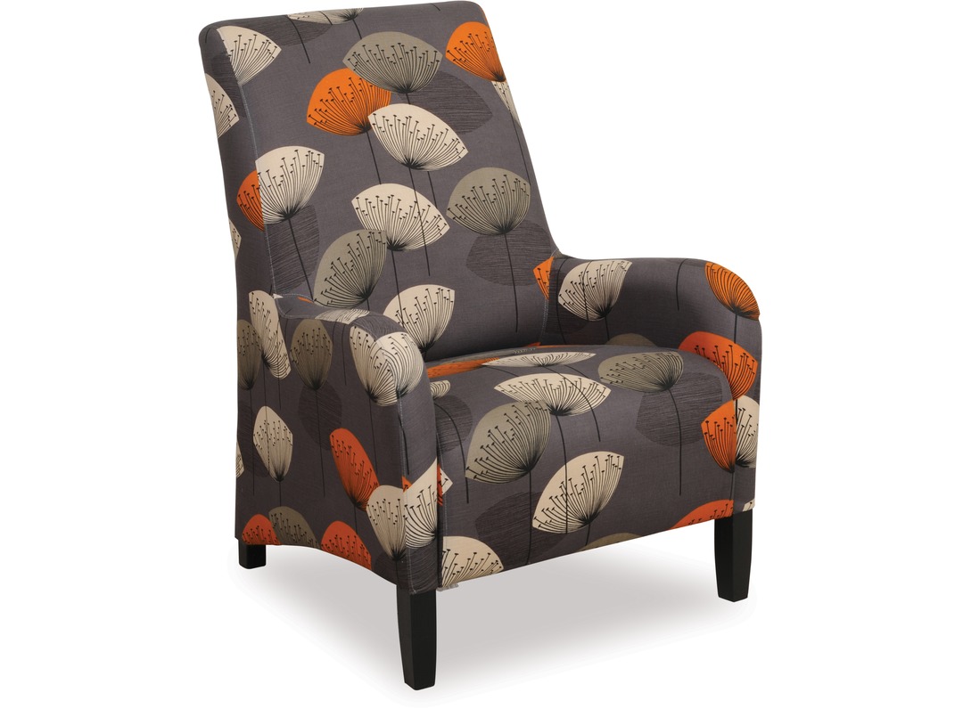 46 Clifton chair orange and grey
